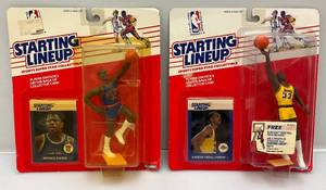 lot 161 image: 1988 Starting Lineup KAREEM ABDUL JABBAR & 1988 Starting Lineup PATRICK EWING Basketball Figures (New Old Stock)
