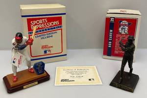lot 169 image: Vintage Sports Impressions Limited Edition ROD CAREW Figurine & Pepsi Cola Rod Carew Figurine (Both Pre-Owned In Original Boxes)