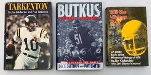 lot 183 image: Misc. Vintage Football Books including Tarkenton & More