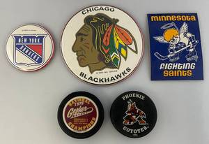lot 191 image: Misc. Hockey Team Collectibles Including Minnesota Fighting Saints & More