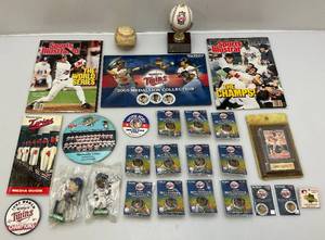 lot 194 image: Large Group Of Misc. Vintage Minnesota Twins Collectibles