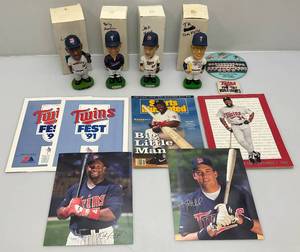 lot 196 image: Misc. Vintage Collectibles Including Minnesota Twins Bobbleheads Tom Kelly, Jack Morris, Billy Martin & Lawton And More