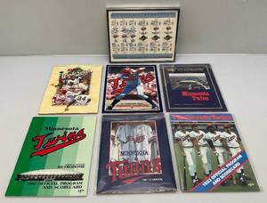 lot 198 image: Misc. 1980s Minnesota Twins Collectibles Including  Programs, Magazines, 1992 A. L. Championship Game 3,4 & 5 Tickets  & More