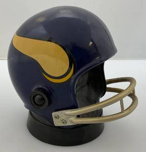 lot 207 image: Vintage Miniature Vikings Helmet Transistor Radio (Works) Some Yellowing Present