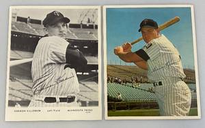 lot 230 image: Two Vintage 8 x 10 Harmon Killebrew Photos With Signatures
