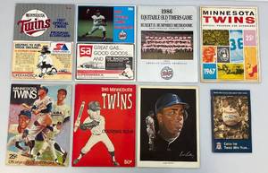 lot 236 image: Misc. Vintage Minnesota Twins Collectibles Including Programs & More