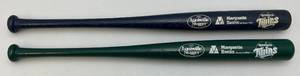 lot 253 image: Vintage Louisville Slugger Pro Full Size Bats With Marquette Banks And Twins Logo 29