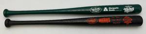 lot 257 image: Vintage Louisville Slugger Pro Full Size 1 Marquette Banks And Twins Logo 31 1 Wheaties Tony Oliva, Rod Carew, Kirby Puckett & Twins Logo 29
