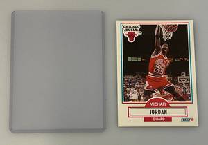 lot 270 image: Fleer 90 Card 26 MICHAEL JORDAN (In Protective Sleeve)
