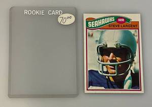 lot 271 image: 1977 Topps #177 STEVE LARGENT ROOKIE Card (In Protective Sleeve)