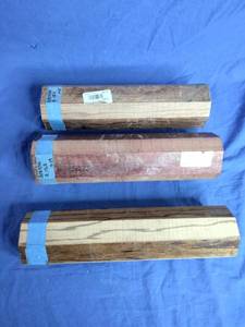 lot 220 image: 3 Pieces of Exotic Turning  Crafting Wood