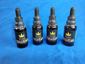 lot 200 image: Four New 1 oz Bottles of Organic 3000 mg CBD Oil