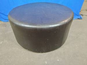 lot 194 image: 36x17 Brown Leather-Like Ottoman