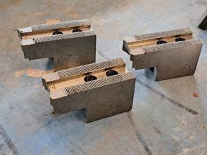 lot 69 image: Lot of (3) Ram Chuck Jaws 1-12x3-12x2 - KT-8200F