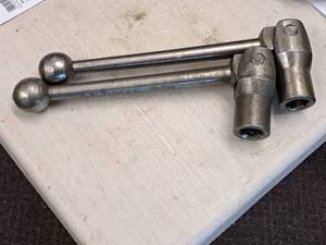 lot 108 image: Lot of (2) 11-12 Machining Tool Handles  Matching