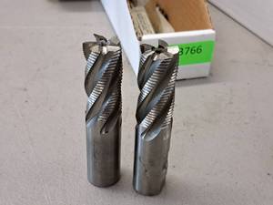 lot 187 image: Lot of (2) 1 End Mill Cutting Bits - Weldon Uni-Lead WRCF 32-7