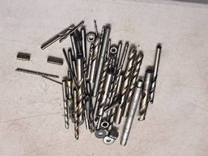 lot 216 image: Lot of (45) Assorted Drill Bits and Hardwares