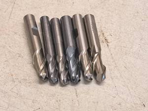 lot 229 image: Lot of (6) 1232 Milling Bits  Assorted - Weldon CoRi3-2