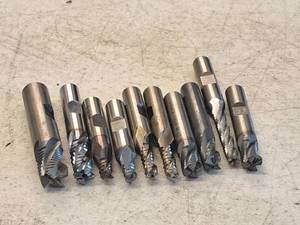 lot 271 image: Lot of (10) End Mill Cutting Bits  Assorted