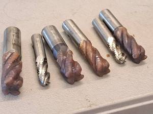 lot 269 image: Lot of (6) End Mill Cutting Bits  Assorted