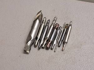 lot 285 image: Lot of (9) End Mill Bits  Assorted  Various Sizes and Dimensions