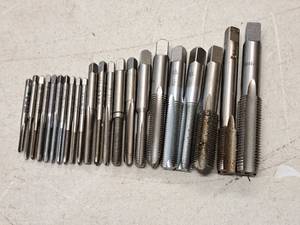 lot 308 image: Lot of (22) Threaded Taps  Assorted  Various Sizes and Dimensions