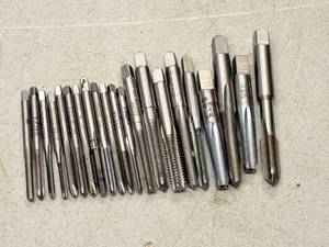 lot 310 image: Lot of (21) Threaded Taps  Assorted  Various Sizes and Dimensions