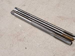 lot 311 image: Lot of (4) Long Shaft Threaded Taps  Assorted  Various Sizes and Dimensions