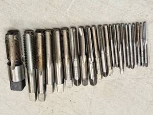 lot 301 image: Lot of (22) Threaded Taps  Assorted  Various Sizes and Dimensions