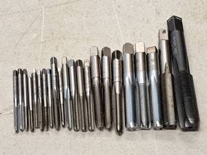 lot 305 image: Lot of (22) Threaded Taps  Assorted  Various Sizes and Dimensions
