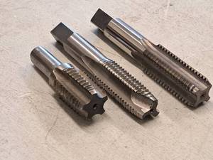 lot 307 image: Lot of (3) Threaded Taps  Assorted  Various Sizes and Dimensions