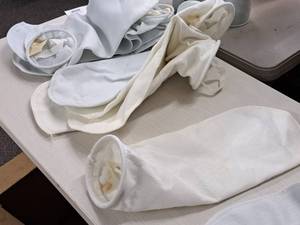 lot 351 image: Lot of (10) Felt Filter Bags 20x5