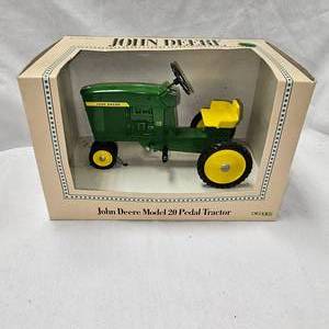 lot 26 image: John Deere 20 Pedal Tractor By Ertl, Like New in Box