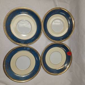 lot 44 image: 1948 Noritake Vornay Blue Pattern #4794 Salad Plates, Set of 4