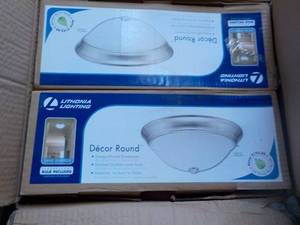 lot 14 image: 2 ct Lithonia Lighting Dcor Round...