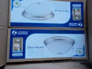 lot 15 image: 2 ct Lithonia Lighting Dcor Round...