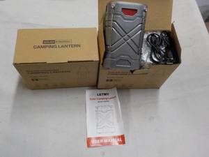 lot 117 image: 2 ct Solar Camping Lanterns...