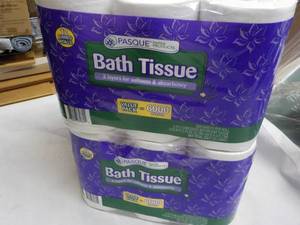 lot 122 image: 24 rolls Pasque 2 ply Toilet Bath T...