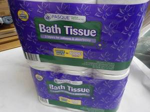 lot 123 image: 24 rolls Pasque 2 ply Toilet Bath T...