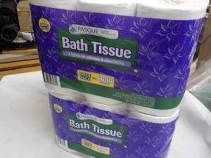 lot 127 image: 24 rolls Pasque 2 ply Toilet Bath T...