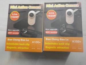 lot 162 image: 2 ct Mini Action Camera...