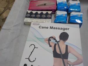 lot 187 image: Cane Massager, Liquid Collagen- pad...