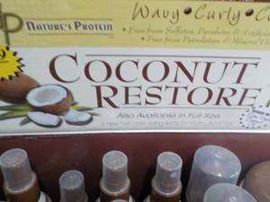 lot 201 image: 37 pc Coconut Restore Trial Size Pr...