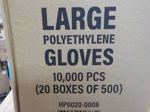 lot 205 image: 10,000 size Large Polyethylene Sing...