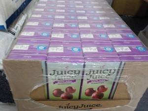 lot 221 image: 32 pack Grape Juicy Juice...