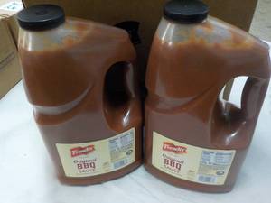 lot 240 image: 2 Gallon Jugs Frenchs BBQ Sauce...