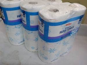 lot 266 image: 6 Rolls Meijer 2 Ply Paper Towels...