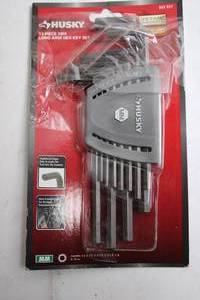 lot 34 image: Husky 13-Piece MM Long Arm Hex Key Set