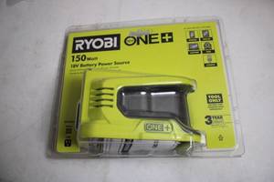 lot 38 image: Ryobi One 18V 150 Watt Battery Power Source Tool Only