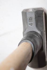 lot 58 image: 4 lb Sledge Hammer with Wooden Handle